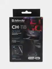 Черный магнитный держатель для телефона Defender CH-118 на панель