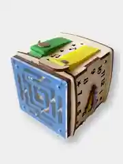 Бизиборд  NOVA Toys 10 см Бизикубик Дорожный Бизи кубик, игрушка в дорогу, развивающая