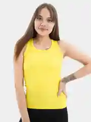 Желтый майка женская, хлопковая