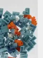 Голубой конструктор 3D / Органайзер / Подставка-стаканчик для карандашей/ручек, для детей