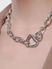 Чокер на шею, цепочка женская сердце