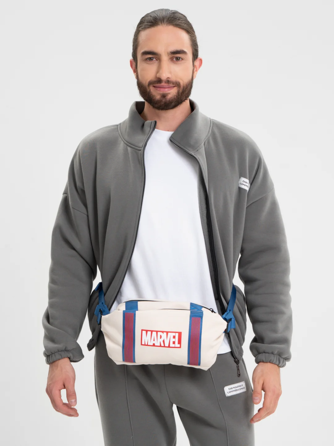 Бежевый сумка Xiaomi 90 Points Ninetygo Marvel Casual Crossbody Chest Bag