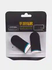 Черный напальчники для игр на смартфоне, 2 штуки
