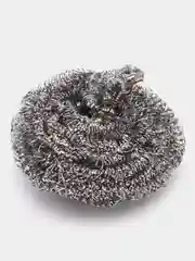 Губка металлическая для мытья посуды, спираль SAFI TEX, сталь, 1 штука