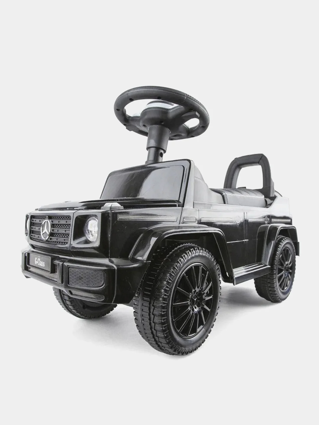 Каталка детская MERCEDES ДЖИП, кожаное сиденье, звук