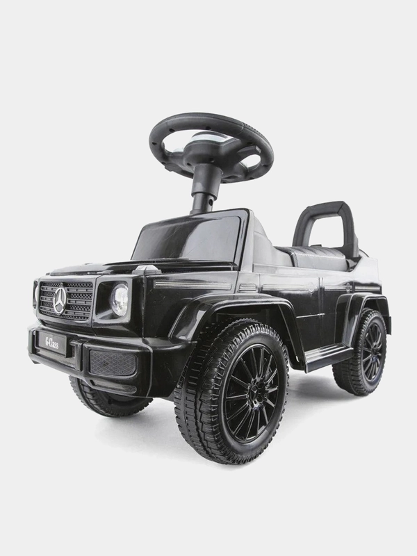 Каталка детская MERCEDES ДЖИП, кожаное сиденье, звук