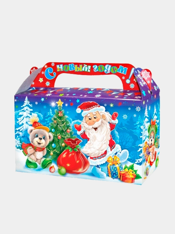 Новогодняя коробка для конфет, упаковка для сладких подарков, 0,5кг