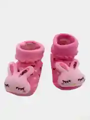 Вишнёвый носочки для новорожденных с игрушкой, детские нескользящие носки для малышей