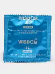 Синий презервативы WISDOM 10 шт, 5 видов, тонкие, ребристые,