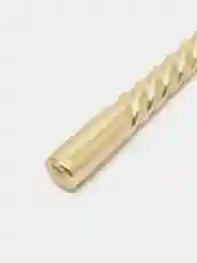 Золотой свеча витая, набор 6 штук, 20*2 см, металлик
