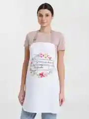 Коралловый меланж фартук, бабушке