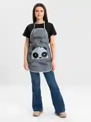 Розовый фартук кухонный, с кармашком