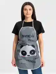 Серебряный фартук кухонный, с кармашком