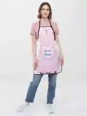 Пастельно-коралловый кухонный фартук мужской и женский ( 13 видов )