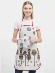 Серый подарочный набор из рогожки: полотенце и фартук для кухни, рукавица, прихватка