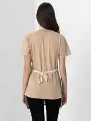 Бежевый фартук кухонный