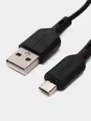 Черный зарядное устройство в авто с кабелем Micro 1 USB, 18W, Borofone BZ19A, быстрая зарядка