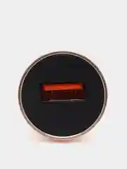 Золотой зарядное устройство в авто с кабелем Micro 1 USB, 18W, Borofone BZ19A, быстрая зарядка