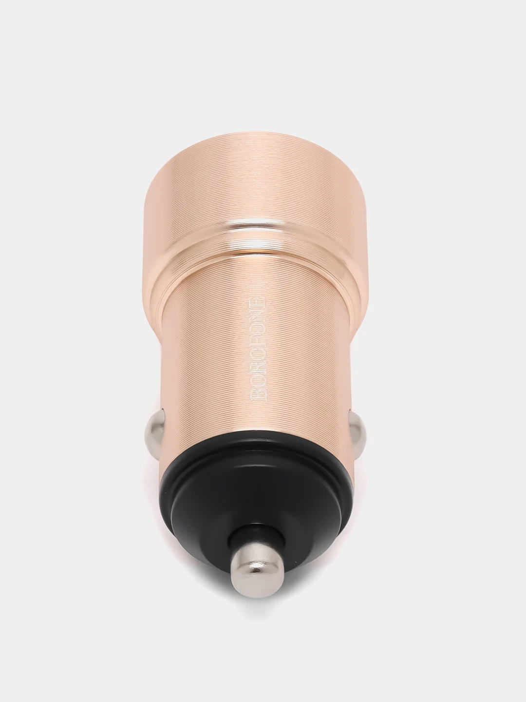 Золотой зарядное устройство в авто с кабелем Micro 1 USB, 18W, Borofone BZ19A, быстрая зарядка