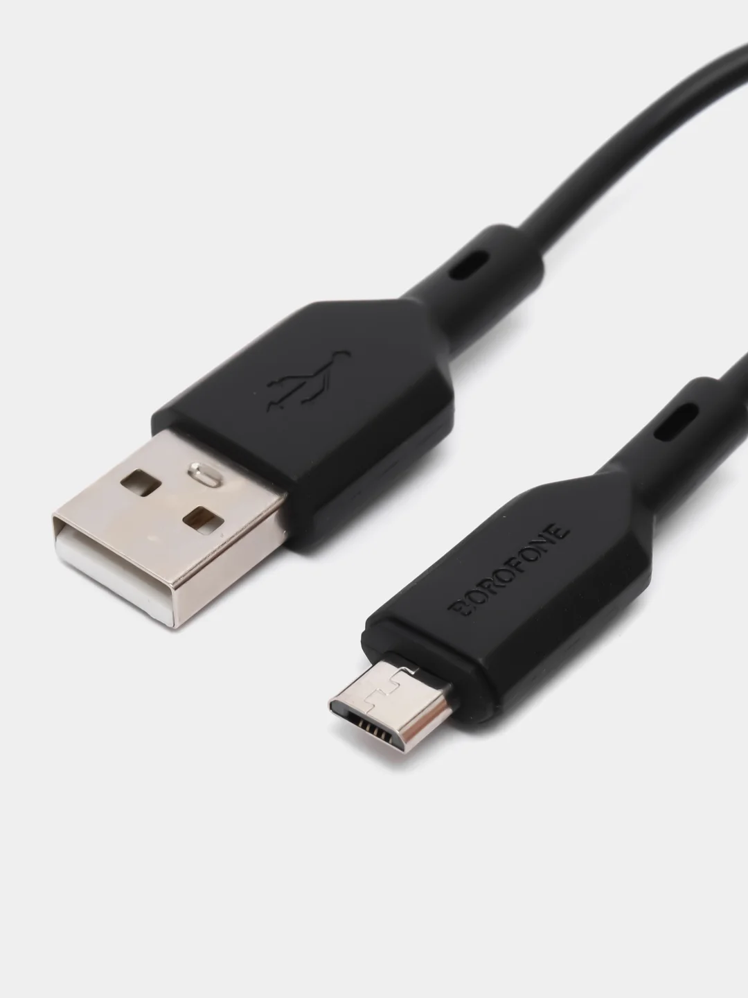 Золотой зарядное устройство в авто с кабелем Micro 1 USB, 18W, Borofone BZ19A, быстрая зарядка