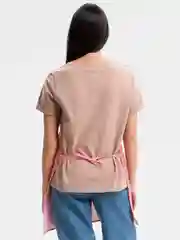 Красный фартук кухонный с карманом