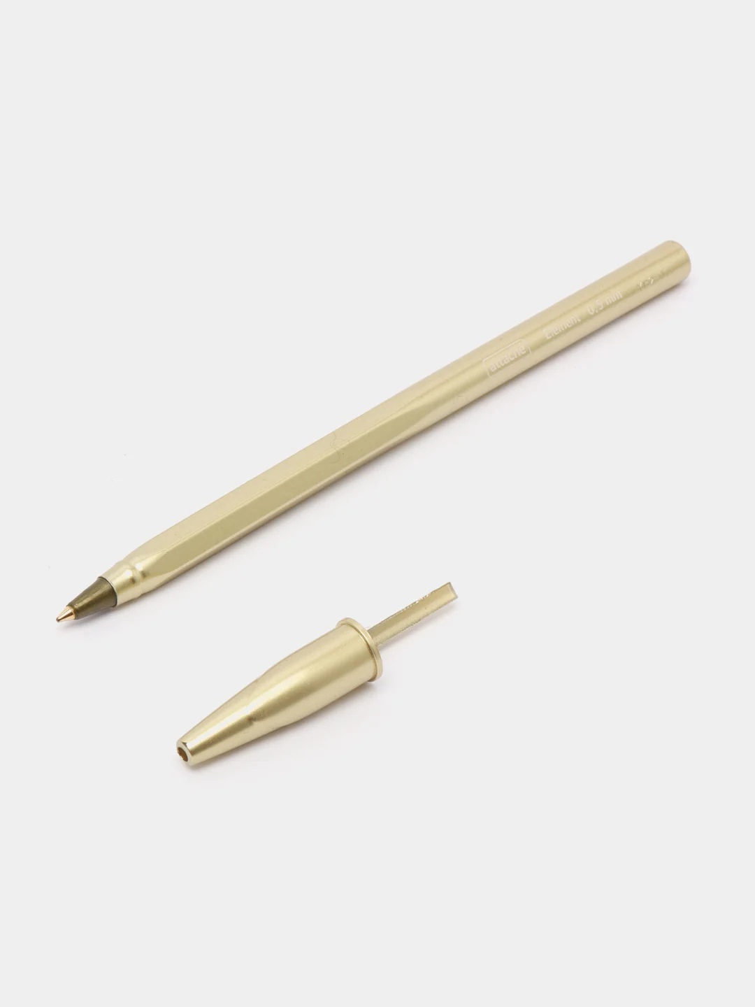 Ручка шариковая Attache Element, синяя, золотистый корпус