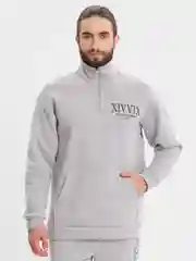 Серый металлик мужской спортивный костюм, трехнитка, с начесом