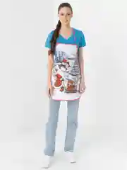 Розовый новогодний фартук, кухонный