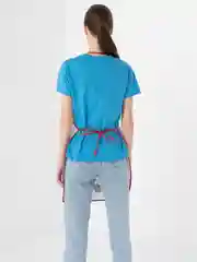 Алый новогодний фартук, кухонный