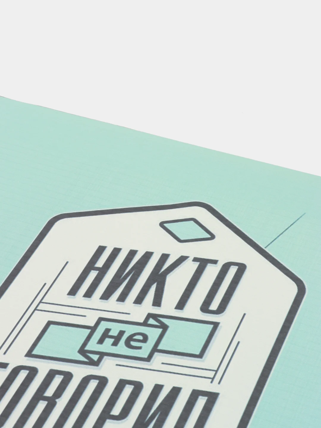 Картина-постер для интерьера на холсте с подрамником "Никто не говорил" 50х40 см