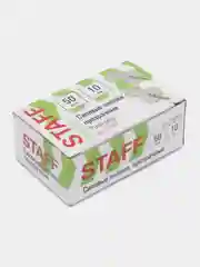 Силовые кнопки-гвоздики прозрачные STAFF "Manager", 50 шт., в картонной коробке, 227804