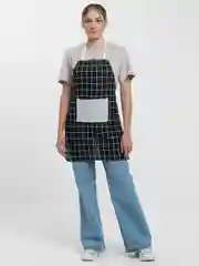 Черный фартук кухонный