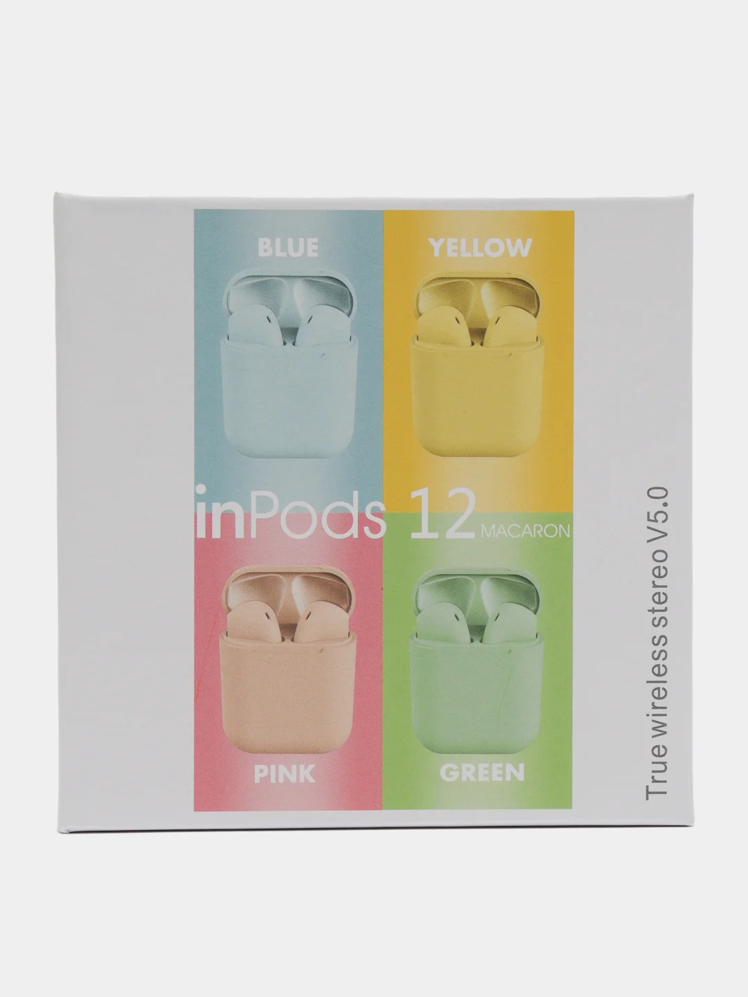Желтый беспроводные наушники inPods 12, сенсорные, с анимацией