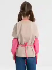 Фартук школьный детский, для труда, рисования, с нарукавниками, Пифагор, 3 кармана, 271096