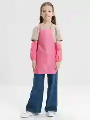 Фартук школьный детский, для труда, рисования, с нарукавниками, Пифагор, 3 кармана, 271096
