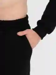 Черный мужской костюм, на флисе утепленный, с начесом