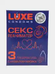 Презервативы Luxe "Секс Реаниматор" с ароматом персика (АКЦИЯ 3уп по 3шт)