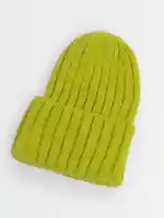 Лесной зеленый шапка женская "Тыковка", осень-зима, 2*2