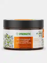 Скраб для тела SYNERGETIC глубокое очищение и питание "Карамельное яблоко и ваниль",300 мл