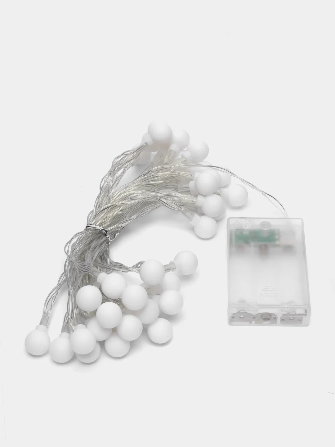 Белый светодиодная гирлянда "Лампочки", 40 LED, 20 LED, 10  LED