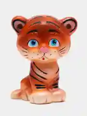 Коричневый резиновая игрушка для купания белочка, волчонок, тигр, попугай, Россия