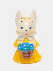 Желтый резиновая игрушка для купания белочка, волчонок, тигр, попугай, Россия