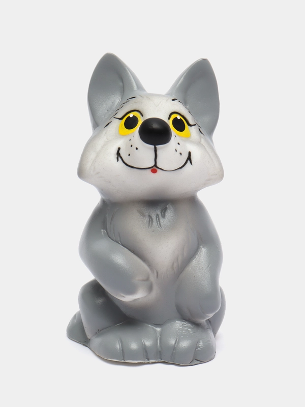 Резиновая игрушка для купания белочка, волчонок, тигр, попугай, Россия