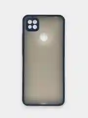 Темно-синий чехол Xiaomi Redmi 9C, Redmi 9C NFC, Redmi 10A пластиковый матовый с цветными кнопками