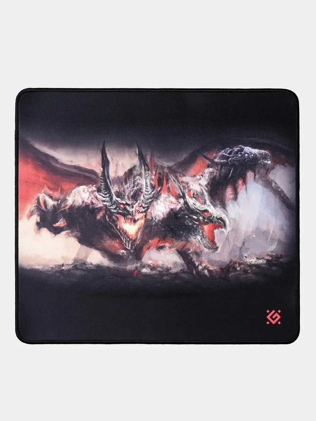 Черный игровой коврик для мыши Defender Cerberus XXL 400x355x3 мм, ткань + резина