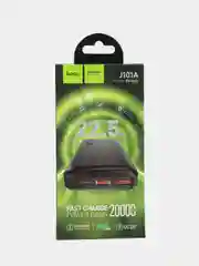 Черный внешний аккумулятор повербанк, Hoco J101 10000mAh / 20000mAh / 30000mAh