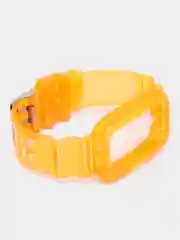 Оранжевый силиконовый прозрачный ремешок для Huawei Band 6 / Honor Band 6