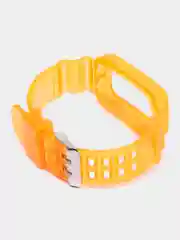 Оранжевый силиконовый прозрачный ремешок для Huawei Band 6 / Honor Band 6