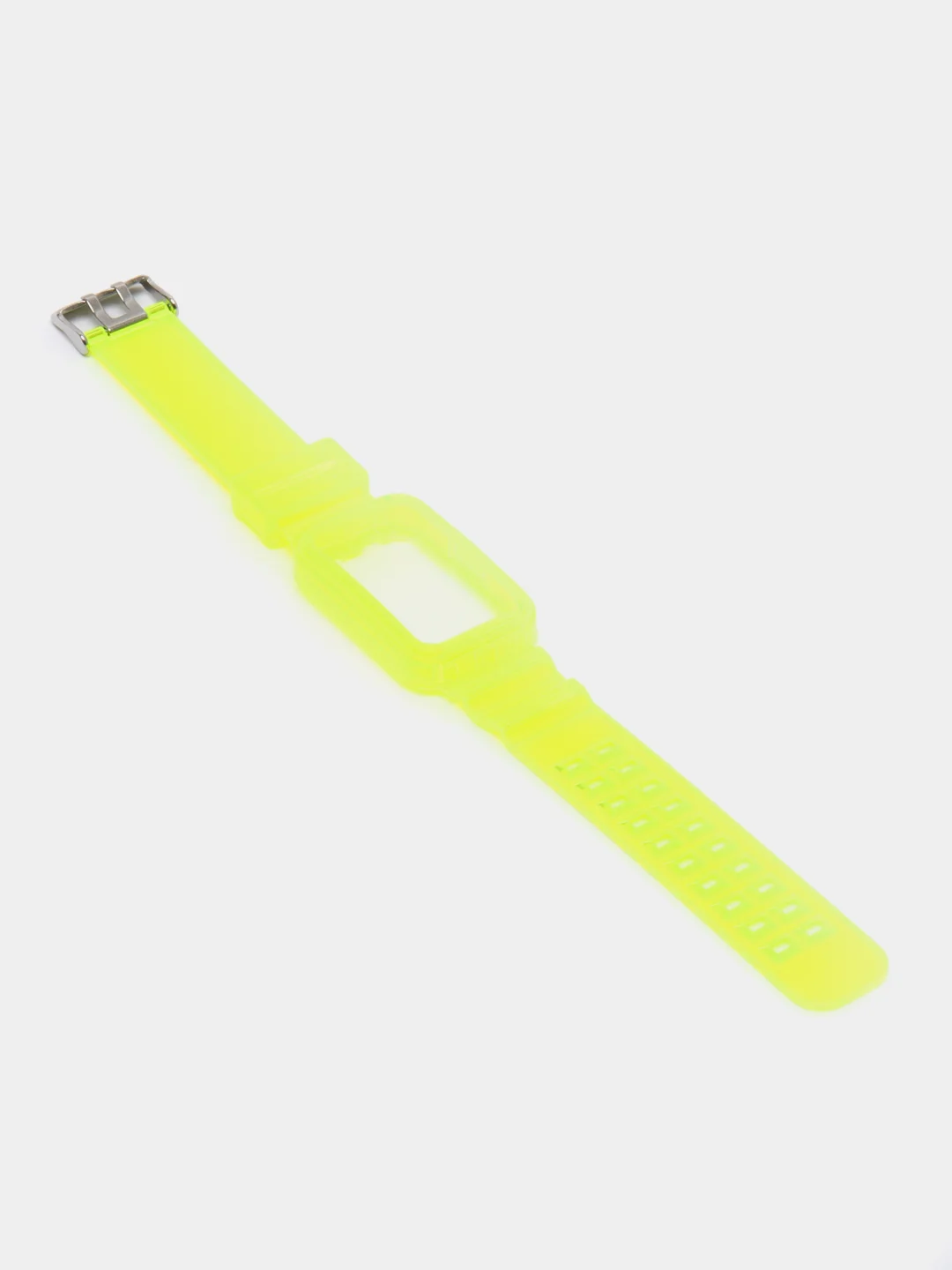 Желтый силиконовый прозрачный ремешок для Huawei Band 6 / Honor Band 6