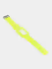 Желтый силиконовый прозрачный ремешок для Huawei Band 6 / Honor Band 6